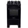 Fogão Atlas Mônaco Top Glass 4 Bocas - Acendimento Automático - Mesa de Vidro - Bivolt - Preto - 3
