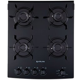 Fogão Atlas Mônaco Top Glass 4 Bocas - Acendimento Automático - Mesa de Vidro - Bivolt - Preto - 7