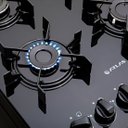 Ver imagem 5 de Fogão Atlas Mônaco Top Glass 4 Bocas - Acendimento Automático - Mesa de Vidro - Bivolt - Preto