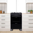 Ver imagem 2 de Fogão Atlas Mônaco Top Glass 4 Bocas - Acendimento Automático - Mesa de Vidro - Bivolt - Preto