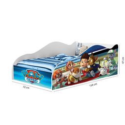 Mini Cama Carro Infantil Meninos Adesivada Personagens 100% Mdf - Av:patrulha - 3