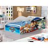 Mini Cama Carro Infantil Meninos Adesivada Personagens 100% Mdf - Av:patrulha - 1