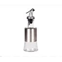 Ver imagem 2 de Porta Azeite e Vinagre de Vidro Cristal com Dosador Prata 200ml 14x6,5cm Unyhome.