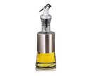 Ver imagem 1 de Porta Azeite e Vinagre de Vidro Cristal com Dosador Prata 200ml 14x6,5cm Unyhome.