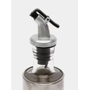 Ver imagem 4 de Porta Azeite e Vinagre de Vidro Cristal com Dosador Prata 200ml 14x6,5cm Unyhome.