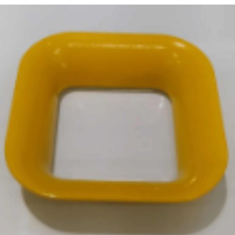 Puxador 3022 Vintage Quadrado Cromado Torralba Amarelo