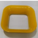 Ver imagem 1 de Puxador 3022 Vintage Quadrado Cromado Torralba Amarelo
