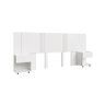 Cabeceira Sleep Movelove para Cama Casal/queen/king com 2 Criados Branco - 8