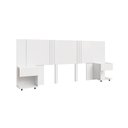 Ver mais imagens de Cabeceira Sleep Movelove para Cama Casal/Queen/King com 2 Criados Branco