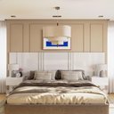 Ver imagem 2 de Cabeceira Sleep Movelove para Cama Casal/Queen/King com 2 Criados Branco