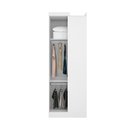 Ver imagem 3 de Jogo de Quarto Modulado Firenze Branco de Casal 12 Pçs Painel Cabeceira de Casal + Roupeiro