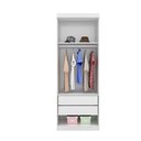 Ver imagem 2 de Jogo de Quarto Modulado Firenze Branco de Casal 12 Pçs Painel Cabeceira de Casal + Roupeiro
