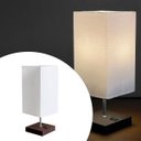 Ver imagem 2 de Abajur Luminaria de Mesa Quadrado Mdf com Interruptor Ref 49 Decoração Casa Sala Quarto Escritório