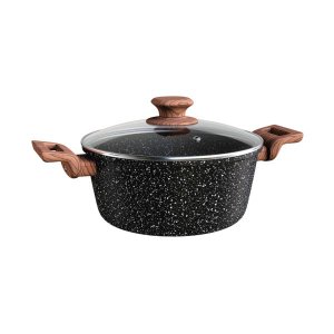 Panela Caçarola Avulsa Antiaderente Cerâmica 24cm Fogão Indução Colorstone Woden