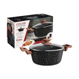 Panela Caçarola Avulsa Antiaderente Cerâmica 24cm Fogão Indução Colorstone Woden - 5 Panela Caçarola Avulsa Antiaderente Cerâmica 24cm Fogão Indução Colorstone Woden - 5