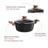 Panela Caçarola Avulsa Antiaderente Cerâmica 24cm Fogão Indução Colorstone Woden - 4