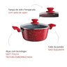 Panela Caçarola Avulsa Antiaderente Cerâmica Cooktop Fogão Indução 20cm 3 Litros Colorstone Volcano  - 3