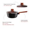 Panela Avulsa Antiaderente Cerâmico Fogão Indução 18cm Colorstone Terracota Euro: Preto - 4