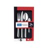 Faqueiro Jogo de Talheres Brinox Inox Turim 24 Pecas Compacto Colher Garfo Faca: Cinza - 4
