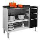 Ver imagem 7 de Cozinha Itatiaia Luce Compacta 4 Pecas 5 Vidros Paneleiro Armário Aéreo