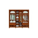 Ver imagem 2 de Guarda Roupa Lopas Forma 230 3 Portas 4 Gavetas com Espelho