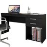 Conjunto Escritório Home Office com Escrivaninha 2 Gavetas e Cadeira Giratória Boston - 2