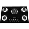 Cooktop 5 Bocas Chamalux Preto Tripla Chama Bivolt com Centrífuga Saladas Fresh Bela Home Inox - 1
