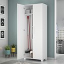 Ver imagem 1 de Armário Multiuso Notável Nt4015 Lavanderia 2 Portas Branco Brilho New