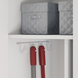 Armário Multiuso Notável Nt4015 Lavanderia 2 Portas Branco Brilho New - 5 Armário Multiuso Notável Nt4015 Lavanderia 2 Portas Branco Brilho New - 5