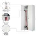 Ver imagem 6 de Armário Multiuso Notável Nt4015 Lavanderia 2 Portas Branco Brilho New
