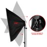 Kit Duplo Softbox Quadruplo Tripés 2m Lâmpada Led 18w Biv - 6