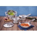 Ver imagem 6 de Jogo de Panelas Tramontina Brava em Aço Inox Fundo Triplo com Tampa Plana 5 Peças Tramontina