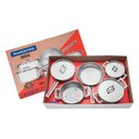 Ver mais imagens de Jogo de Panelas Tramontina Brava em Aço Inox Fundo Triplo com Tampa Plana 5 Peças Tramontina