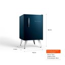 Ver imagem 5 de Frigobar Brastemp Retrô 76 Litros Midnight Blue - Bra08hz 110v
