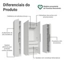 Ver imagem 4 de Guarda-Roupa Modulado 160 cm 4 Portas Branco Neo Madesa