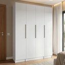 Ver imagem 1 de Guarda-Roupa Modulado 160 cm 4 Portas Branco Neo Madesa