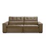 Sofa Retratil Reclinavel 2 Lugares 2,70 Vitória Veludo Capuccino Lansofbr - 2