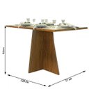 Ver imagem 3 de Mesa de Jantar 6 Lugares Cida Cedro/dakota/off White - Viero Móveis