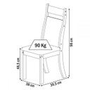 Ver imagem 4 de Mesa de Jantar 6 Lugares Cida Cedro/dakota/off White - Viero Móveis