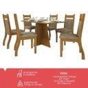 Ver imagem 2 de Mesa de Jantar 6 Lugares Cida Cedro/dakota/off White - Viero Móveis