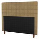 Ver imagem 1 de Cabeceira Cama Box Solteiro Parisis 90cm Suede Bege - Desk Design