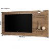 Painel para TV até 55 Polegadas Giz Dover - Mobilarte - 3