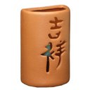 Ver imagem 1 de Arandela Artesanal Retrô Cerâmica Chinesa Cor Telha