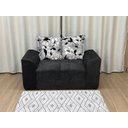 Ver imagem 3 de Sofá 2 e 3 Lugares Preto com Floral 601/37 Porto