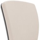 Ver imagem 3 de Cadeira de Escritório Fixa Executiva Office Preto Slim Baixa Flexi P03 Vinil Bege - Lyam