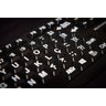 Teclado Braille Ampliado Baixa Visão Adaptado em Alto Contraste Teclas Pretas Letras Brancas - 4