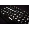 Teclado Braille Ampliado Baixa Visão Adaptado em Alto Contraste Teclas Pretas Letras Brancas - 5