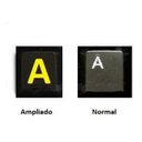 Ver imagem 6 de Teclado Braille Ampliado Baixa Visão Adaptado em Alto Contraste Teclas Pretas Letras Amarelas