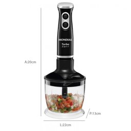 Mixer Mondial M-14 3 em 1 Lâmina em Aço Inox 600ML 350W - 3