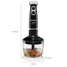 Mixer Mondial M-14 3 em 1 Lâmina em Aço Inox 600ML 350W - 3